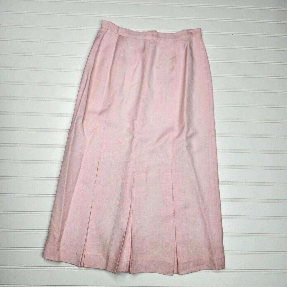 Christian Dior “The Suit” Vintage Pink Wool Skirt
